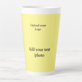 einfache minimale Hinzufügen von Logo-Text Details Milchtasse