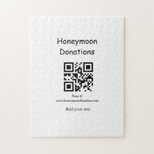 Einfache minimale Hochzeitsgeschenke QR-Code für F