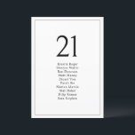 Einfache minimale Hochzeitstisch-Sitzkarten<br><div class="desc">Diese individuell anpassbare Seating Chart Card ist für die Koordination mit unserer Minimalistischen Hochzeitskollektion konzipiert und verfügt über ein modernes Skript mit minimalistischem Layout. Ideal für jede Jahreszeit. Um vorzeitige Änderungen vorzunehmen,  wählen Sie Personalisieren -> Bearbeiten mit dem Entwurfstool.</div>