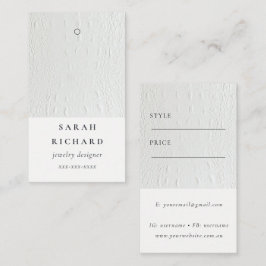 Einfache minimale Ledertextur Preis Name Visitenkarte