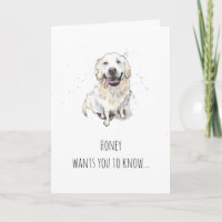 Einfache minimale lustige Golden Retriever Vaterta