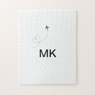 Einfache minimale Monogramm-Aufnahme für Textreise