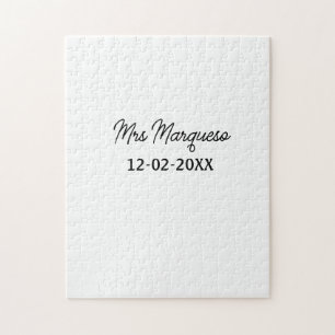 einfache minimale Monogramm MMs Mr. name date year