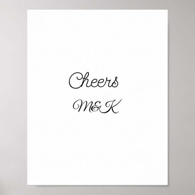 Einfache minimale Namensaufrufe Paar Namen benutze Poster (Vorne)
