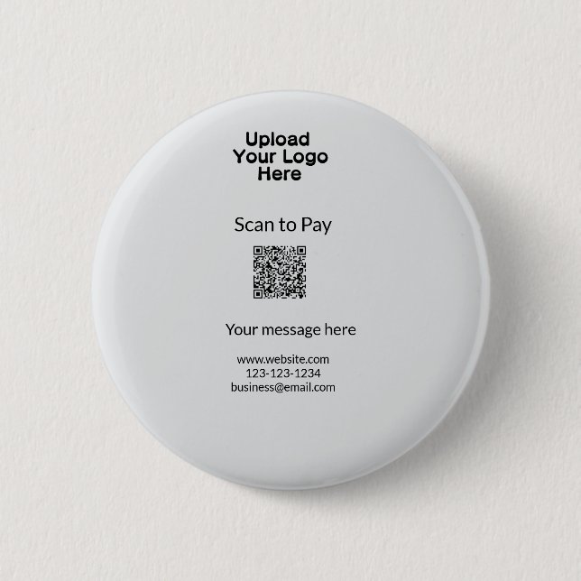 Einfache minimale Prüfung zum Bezahlen des Add QR  Button (Vorderseite)
