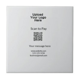 Einfache minimale Prüfung zum Bezahlen des Add QR  Fliese