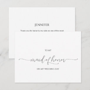 Einfache Minimale Script-Trauzeugin dank YouCard Einladung
