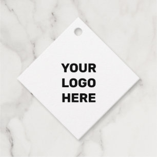 EINFACHE MINIMALE TEXTSTYLE-GESCHÄFTSLOGO-FOLIEN-F GESCHENKANHÄNGER