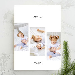 Einfache Minimale Weihnachten 3 Fotorahmen