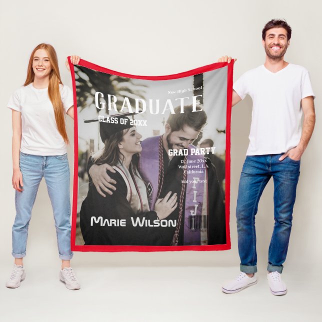einfache minimale Zeitschrift Vorlagen Titelseite  Fleecedecke (Beispiel)