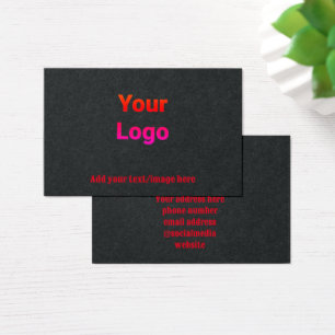 einfache minimale Zugabe Ihres Logos Ohrsichtkarte
