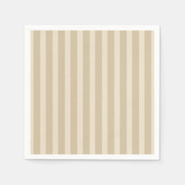 Einfache Minimalistisch-braune Tan-Streifen Karame Serviette