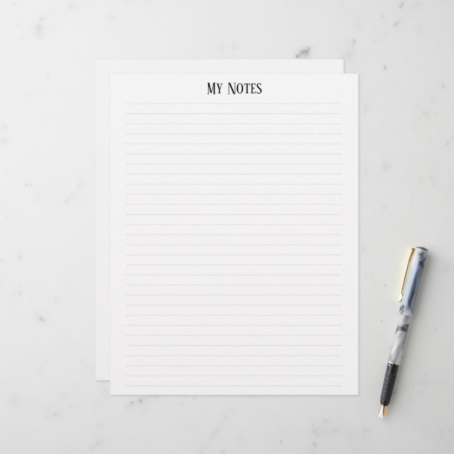 Einfache, Minimalistisch gepunktete Linien persona Briefbogen (Vorderseite/Rückseite Beispiel)