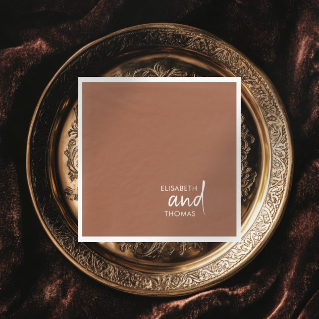 Einfache, minimalistisch-moderne elegante Papierse Serviette (Von Creator hochgeladen)