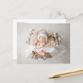 Einfache Minimalistische Ankündigung der Anreise m Postkarte