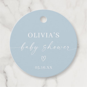 Einfache Minimalistische Babydusche Geschenkanhänger