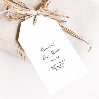 Einfache Minimalistische Babydusche