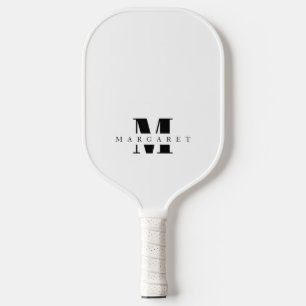 Einfache Minimalistische Bezeichnung für ein Monog Pickleball Schläger
