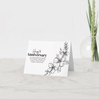 Einfache Minimalistische Blumenausgabe Karte