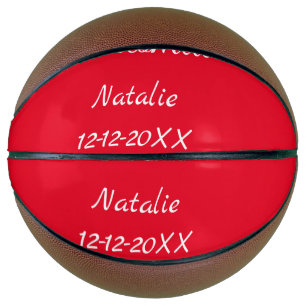 Einfache minimalistische Brautjungfer-Text mit Nam Basketball