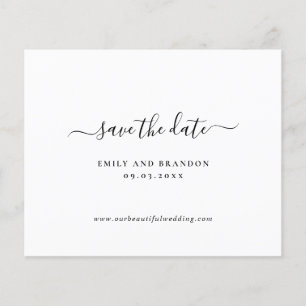 Einfache Minimalistische Budget-Hochzeit Save The
