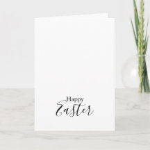 Einfache Minimalistische Calligraphie Happy Oaster