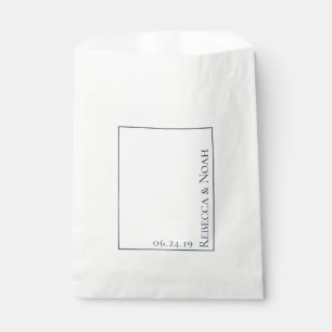 Einfache Minimalistische Elegant-Hochzeit Geschenktütchen
