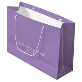 Einfache Minimalistische Elegant-Lavendel-Hochzeit Große Geschenktüte