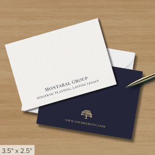 Einfache Minimalistische Elegante Business Mitteilungskarte