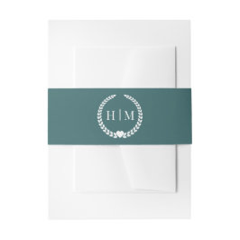 Einfache Minimalistische Erdwälder-Aquamarine Mono Einladungsbanderole