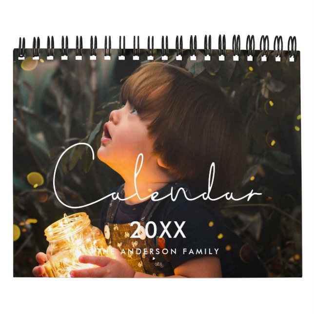 Einfache minimalistische Familie 2026 Foto Kalender (Titelbild)