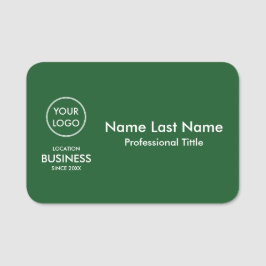 Einfache Minimalistische Firmenlogos Grün Namensschild