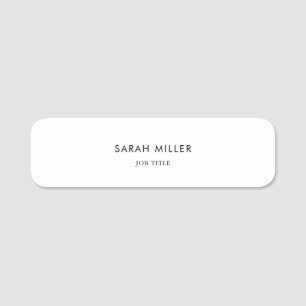 Einfache Minimalistische Form Namensschild