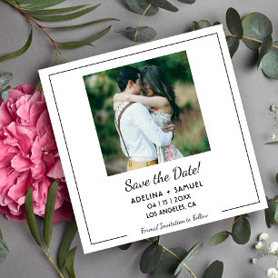 Einfache minimalistische Foto-Budget-Hochzeit Term Fotodruck