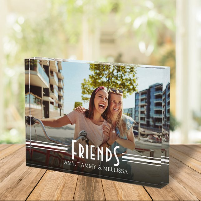 Einfache Minimalistische Freunde Foto Kalligrafie  (Von Creator hochgeladen)