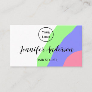 einfache minimalistische Fügen Sie Ihr Logo Text F Visitenkarte