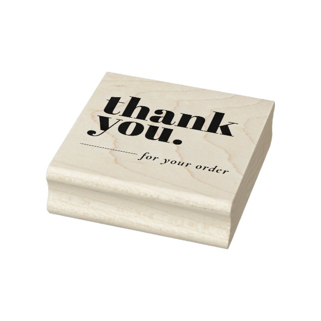 Einfache Minimalistische Geschäftskunde Vielen Dan Gummistempel (Stempel)