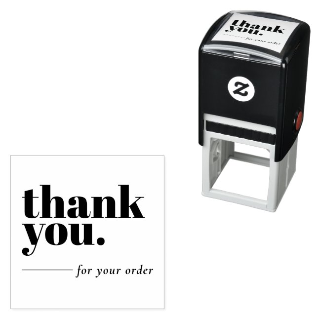 Einfache Minimalistische Geschäftskunde Vielen Dan Permastempel (Beispiel)