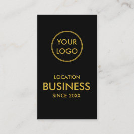 Einfache Minimalistische Gold-Business-Logos Visitenkarte