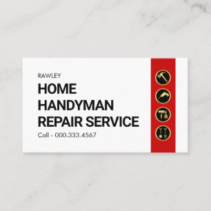 Einfache minimalistische Gold-Handwerkerarbeiten Visitenkarte