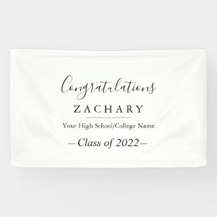Einfache Minimalistische Graduierungspartei Banner