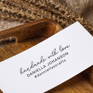 Einfache Minimalistische Handarbeit mit Liebe Gummistempel