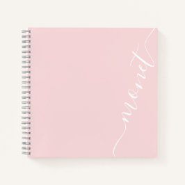 Einfache Minimalistische handgeschriebene Skriptbe Notizbuch