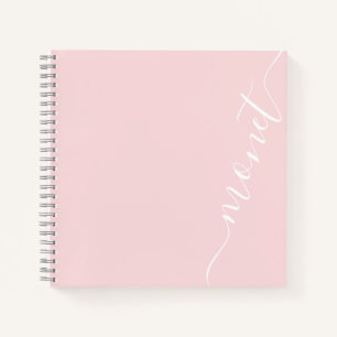 Einfache Minimalistische handgeschriebene Skriptbe Notizbuch