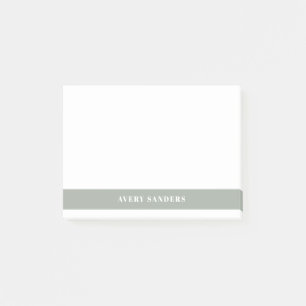 Einfache Minimalistische Hellgrüne Moderne Farbblo Post-it Klebezettel