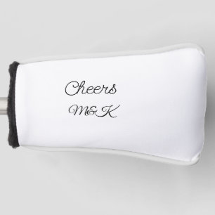Einfache minimalistische Hinzufügen Name Prost Paa Golf Headcover