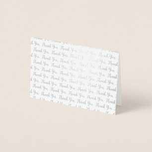 Einfache Minimalistische Hochzeit Dankescharte Folienkarte