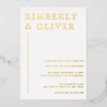 Einfache Minimalistische Hochzeit