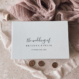 Einfache Minimalistische Hochzeit Gästebuch