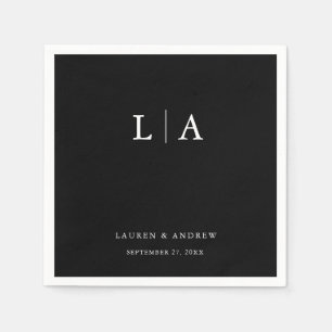 Einfache Minimalistische Hochzeit Serviette